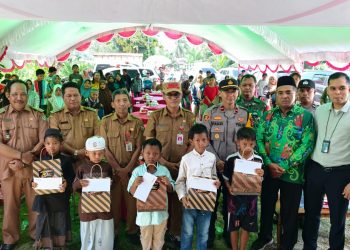 Polsek Jaya Karya Polres Kotim, Telah dilaksanakan Kegiatan Khitan Massal Dalam Rangka Program Kotim Sehat Baznas dan Hari Ulang Tahun Bhayangkara Ke-80 Tahun dengan Tema "Khitan Massal Baznas, Anak Sehat Menuju Generasi Emas 2045" di Aula Desa Regei Lestari Kec. Teluk Sampit Kab. Kotim Prov. Kalteng. Senin pagi (22/06/2026)