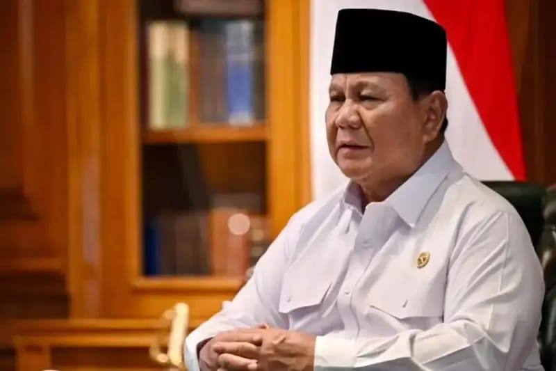 Presiden Republik Indonesia Prabowo Subianto