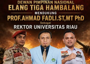 Dukungan datang dari Dewan Pimpinan Nasional (DPN) Elang 3 Hambalang yang secara tegas menyatakan komitmennya mendukung Prof. Ahmad Fadli untuk memimpin Universitas Riau pada periode mendatang.