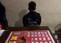 petugas mengamankan seorang terduga pengedar berinisial SM alias UYA (17) beserta barang bukti narkotika jenis sabu dan ekstasi.
