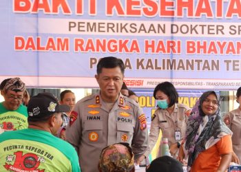 Kepolisian Daerah Kalimantan Tengah (Polda Kalteng) menggelar puncak Bakti Kesehatan dalam rangka memperingati Hari Ulang Tahun (HUT) Bhayangkara ke-80 di Gedung Graha Bhayangkara, Mapolda setempat, Jl. Tjilik Riwut Km.1, Kota Palangka Raya, Selasa (23/06/2026).
