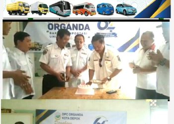 Perayaan HUT ke-64 Organda yang dihadiri oleh seluruh jajaran pengurus, pengusaha, serta awak angkutan di Depok, Selasa (30/6/2026).
