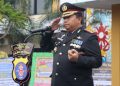 Kapolresta Palangka Raya, Polda Kalteng, Kombes Pol. Dedy Supriadi, S.I.K., M.H. dalam Upacara Hari Bhayangkara ke-80 Tahun 2026 yang dilaksanakan kesatuannya, Rabu (1/7/2026) pagi.