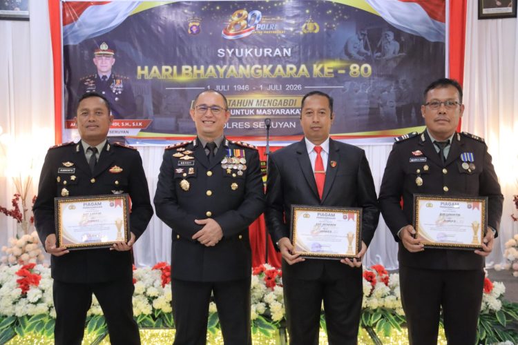 Polres Seruyan menggelar kegiatan Syukuran dalam rangka Hari Bhayangkara Ke-80 Tahun 2026 pada Rabu (1/7) pukul 10.00 WIB, bertempat di Aula Patriatama 95 Polres Seruyan.