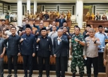 Dewan Perwakilan Rakyat Daerah (DPRD) Kabupaten Ogan Komering Ilir (OKI) menggelar Rapat Paripurna XII, XIII, XIV, dan XV di Ruang Rapat Paripurna DPRD OKI, Senin (8/6/2026).