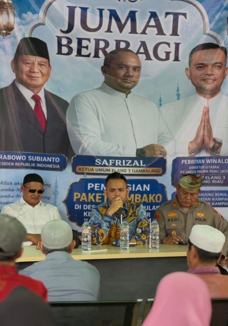 Kegiatan ini dipimpin langsung oleh Kapolsek Kampar, AKP Asdisyah Mursyid, S.H., didampingi Kanit Sabhara IPTU Taufik Hidayat, Kanit Binmas IPTU Juli Suprial Ritonga, serta Kepala Desa Tanjung Berulak, Edi Candra, S.E. Turut hadir dalam acara ini Ketua DPP Elang 3 Hambalang Riau sekaligus Direktur Utama PT. Green Palma Riau Jaya, Pebriyan Winaldi.