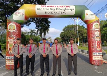Kegiatan tersebut dilakukan di kawasan CFD yang menjadi pusat aktivitas warga, dengan fokus pada pengawasan situasi serta memberikan rasa aman bagi masyarakat yang berolahraga maupun bersantai bersama keluarga.