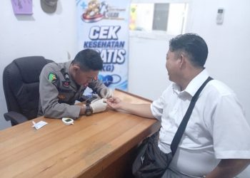 Seksi Kedokteran dan Kesehatan (Sidokkes) Polresta Palangka Raya melaksanakan Cek Kesehatan Gratis (CKG) bagi personel di Klinik Pratama Polresta Palangka Raya sebagai upaya menjaga kondisi kesehatan dan kesiapan pelaksanaan tugas.