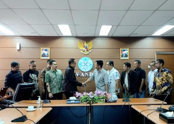 Dewan Pimpinan Pusat Sekber Wartawan Indonesia (DPP SWI) kembali melakukan audiensi dengan Dewan Pers (DP), di ruang Rapat lantai 7 Gedung DP, jalan Kebon Sirih, Jakarta Pusat, Selasa (7/7/2026)