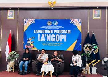 Kasat Narkoba Polresta Palangka Raya AKP Yonika Winner Te'Dang, S.T., M.H., menghadiri kegiatan launching Program La'Ngopi (Lapas Perempuan Palangka Raya Ngobrol Pengembangan Ilmu) yang digelar di Aula Lapas Perempuan Kelas IIA Palangka Raya, Selasa (7/7/2026).