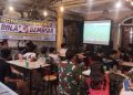 Semangat kebersamaan kembali terasa dalam gelaran Nonton Bareng (Nobar) Semarak Bola Gembira Piala Dunia 2026 yang diselenggarakan Kodim 0207/Simalungun pada Minggu (12/7/2026) pukul 04.00 WIB hingga selesai