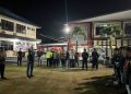 Kapolres Bitung AKBP Arie Sulistyo Nugroho, S.H., S.I.K., M.H. memimpin apel perdana gabungan Tim Opsnal Polres Bitung di Mapolres Bitung, Sabtu malam (11/7/2026).