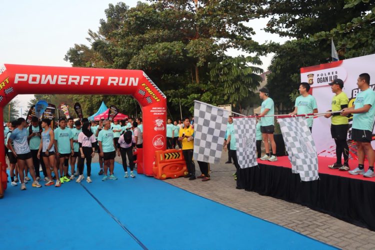 Polres Ogan Ilir menggelar Bhayangkara Ogan Ilir Fun Run Menuju Indonesia Bugar di Kawasan Perkantoran Terpadu (KPT) Tanjung Senai, Kabupaten Ogan Ilir, Sabtu (11/7/2026).