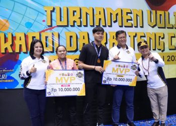 Pemenang dalam turnamen ini, mendapatkan piala dan uang pembinaan dari Kapolda Kalteng. Sedangkan untuk piala bergilir akan diserahkan kepada tim voli putra Polres Kobar setelah sebelumnya diperoleh Polres Sukamara pada tahun lalu.