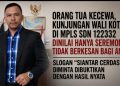 Salah seorang orang tua siswa, Ricardo Lumbanraja