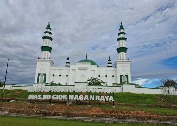 Masjid Agung Baitul A'la (Masjid Giok) di Nagan Raya, Aceh.