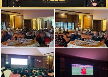 Polres Ogan Ilir menggelar kegiatan Nonton Bareng / Nobar Pesta Bola Dunia 2026 pada Senin dini hari, 20 Juli 2026.
