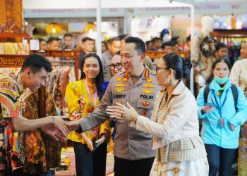 Kapolri menghadiri Bazar Kreasi Bhayangkari Nusantara 2026 di Jakarta Convention Center (JCC), Senayan, Rabu (22/7).