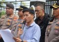 Pam dilakukan pada rangkaian aksi damai yang berlangsung di depan Kantor Kejaksaan Tinggi Kalimantan Tengah, Jalan Imam Bonjol, Kota Palangka Raya, Kalimantan Tengah, yang dipimpin oleh Kabagops, Kompol Henry, S.E., Rabu (22/7/2026) siang.
