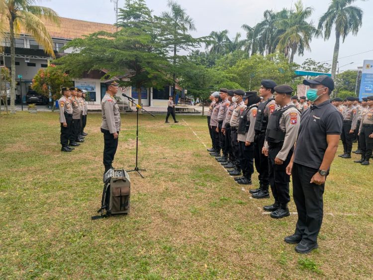 Kepolisian Resor Kota (Polresta) Palangka Raya, Polda Kalteng menggelar apel kesiapan guna mengawali tugas pengamanan (pam) terhadap aksi damai lanjutan yang akan dilakukan oleh Aliansi Gerakan Palangka Raya Gelap.