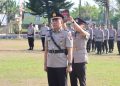 Wakapolres Ogan Ilir, Kompol Georgie Absolum Sakul, S.I.K., memimpin upacara pelantikan jabatan Kepala Seksi Hubungan Masyarakat (Kasihumas) Polres Ogan Ilir yang berlangsung di Lapangan Apel Mapolres Ogan Ilir, Jumat (10/7/2026).