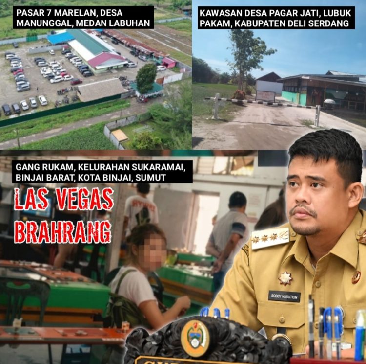 Tiga lokasi perjudian yang akan dilaporkan resmi kepada Gubernur Sumatera Utara, Muhammad Bobby Afif Nasution, serta membawa temuan ini ke hadapan anggota DPR RI.