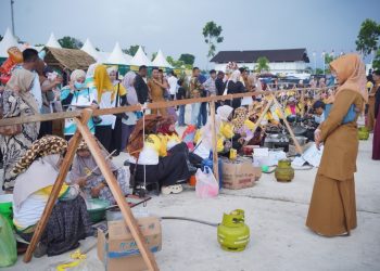 Lomba Memasak Nagan Culinary Festival 2026 dan Festival Peh kue Karah di Alun-Alun Suka Makmue, Senin (20/7/2026).