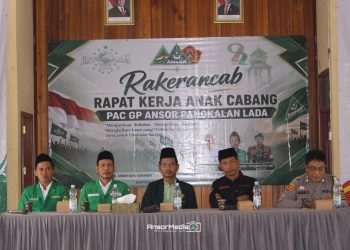 Pimpinan Anak Cabang (PAC) Gerakan Pemuda (GP) Ansor Kecamatan Pangkalan Lada menggelar Rapat Kerja Anak Cabang (Rakerancab) I di Aula Kecamatan Pangkalan Lada, Minggu pagi (2/8/2026).