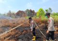 Satgas Aman Nusa terus melakukan pembasahan lahan yang terbakar sebagai upaya mencegah meluasnya kebakaran hutan dan lahan (karhutla) di wilayah Kalimantan Tengah, kata Kapolda Kalimantan Tengah Irjen Pol Iwan Kurniawan melalui Kabid Humas Kombes Pol Budi Rachmat.