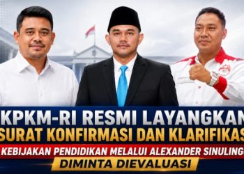 Kongres Pemberantasan Korupsi Manipulatif Rakyat Indonesia (KPKM-RI) secara resmi melayangkan Surat Konfirmasi dan Klarifikasi kepada Kepala Dinas Pendidikan Provinsi Sumatera Utara, Alexander Sinulingga, terkait implementasi Surat Edaran Nomor 100.3.4/007/DISDIK/VII/2026 tentang Penyelenggaraan Masa Pengenalan Lingkungan Sekolah (MPLS) dan larangan penetapan Sumbangan Pembinaan Pendidikan (SPP) yang bersifat wajib pada SMA, SMK, dan SLB Negeri.