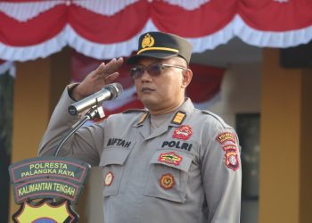 Kepala Bagian Logistik (Kabaglog) Kepolisian Resor Kota (Polresta) Palangka Raya, Polda Kalteng, AKP Miftah Khoiri Muti, S.Sos.