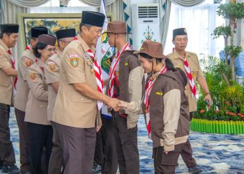 Kapolda Kalimantan Tengah (Kalteng) Irjen Pol Iwan Kurniawan menghadiri upacara pelepasan Kontingen Jambore Nasional XII Kwartir Daerah Gerakan Pramuka Kalteng untuk mengikuti Jambore Nasional XII di Bumi Perkemahan dan Graha Wisata Pramuka Cibubur, Jakarta Timur.