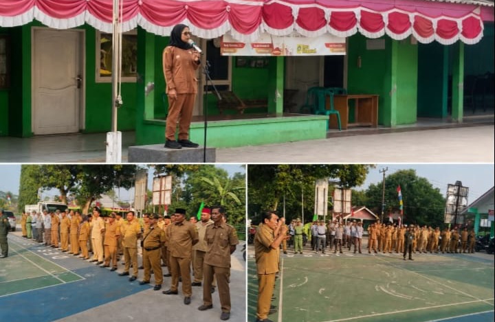 Apel dipimpin langsung Kepala Desa Singasari, Euis Sujana, S.DS, dan diikuti Sekretaris Desa, seluruh perangkat desa, BPD, para Kepala Dusun, Ketua RW, Ketua RT serta unsur lainnya.