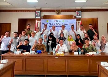 Focus Group Discussion (FGD) Lanjutan Aplikasi JAKLOM yang berlangsung di Aula Pulau Rubiah Kantor Wali Kota Sabang, Rabu (12/8).