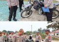 Kapolres Murung Raya (Mura) AKBP Agung Gima Sunarya, S.I.K. memimpin pengecekan kendaraan dinas Polri di halaman Mapolres Mura, Kamis (13/8/2026) pagi.