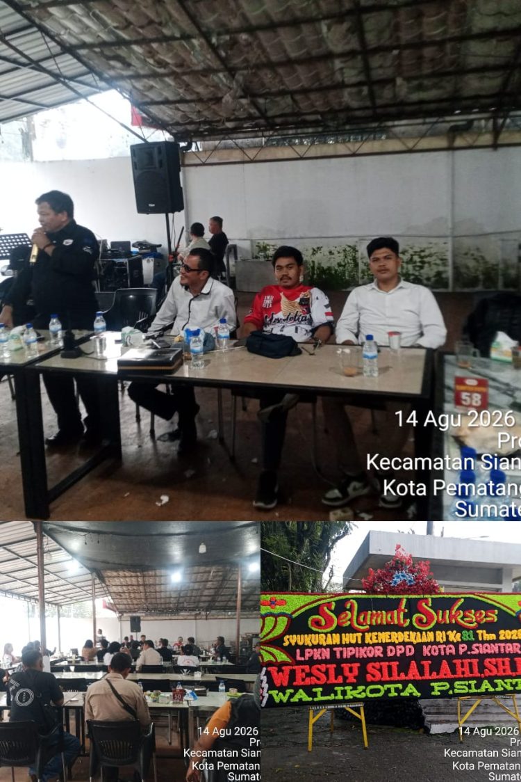 Lembaga Pemantau Keuangan Negara (LPKN) TIPIKOR bersama seluruh Dewan Pimpinan Cabang (DPC) se-Sumatera Utara menggelar kegiatan silaturahmi dan konsolidasi di pusat Kota Pematangsiantar, Jumat (14/8/2026).