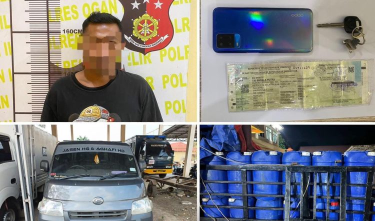 polisi mengamankan seorang terduga pelaku berinisial RJ alias D (27), seorang sopir warga Kecamatan Rantau Panjang.