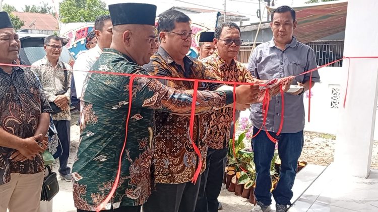 Pangulu Nagori Bangun, Muhammad Azhar, menyampaikan rasa syukur atas terlaksananya peresmian kantor pangulu yang berjalan lancar dan penuh kebersamaan.