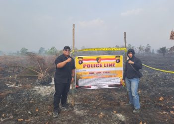 Pemasangan dilakukan di Jalan Bereng Bengkel, Jalan Manunggal Kelurahan Kalampangan serta Jalan Tabat Kalsa Kelurahan Sabaru sebagai langkah untuk mengamankan lokasi sekaligus memberikan tanda peringatan agar masyarakat tidak melakukan aktivitas yang dapat memicu kebakaran kembali