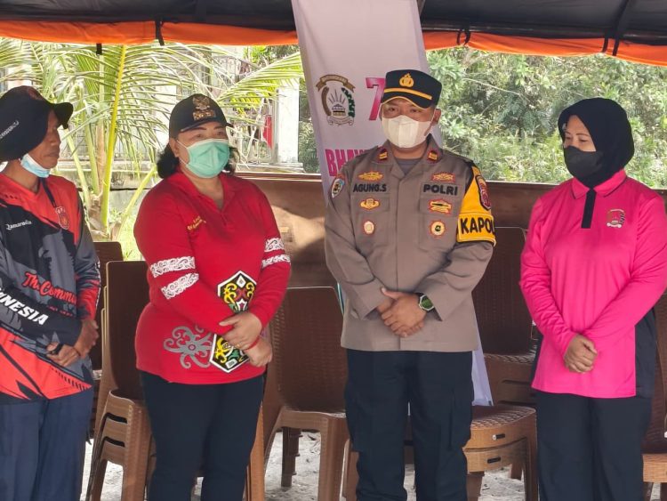 Kegiatan tersebut dilaksanakan di Posko BPBD Kota Palangka Raya, halaman Kelurahan Kameloh Baru, Jalan Mahir Mahar Km 23, Kelurahan Kameloh Baru, Kecamatan Sabangau.