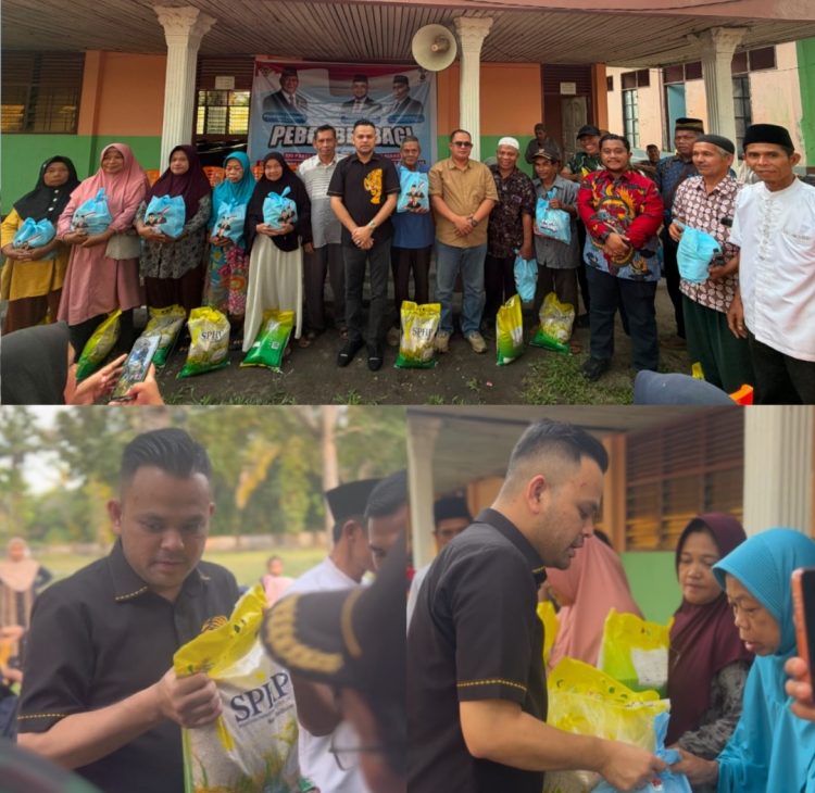 Ketua DPP Elang 3 Hambalang Riau sekaligus Direktur Utama PT Green Palma Riau Jaya, Pebriyan Winaldi, menggelar kegiatan sosial berupa pembagian 100 paket sembako dan 100 karung beras kepada masyarakat Desa Pangkalan Baru Barat Dusun 3 Jaya Baru , Kecamatan Siak Hulu, Jum'at (31/7/26) sekitar pukul 16.00 WIB.