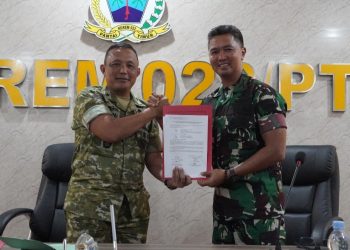 Komandan Korem 022/Pantai Timur Kolonel Inf Sandi Kamidianto, S.I.P., M.I.P., menerima Kunjungan Kerja Tim Audit Inspektorat Jenderal (Itjen) TNI dalam rangka Audit Ketaatan dan Kinerja Periode III Tahun Anggaran 2026, bertempat di Makorem 022/PT Jl. Asahan Km 3,5 Kecamatan Siantar Kabupaten Simalungun, Jumat (21/08/2026).