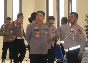 Kapolresta Palangka Raya Kombes Pol Andiyatna, S.I.K., M.H., menggelar kegiatan donor darah di Aula Yusuf Suganda, Mapolresta Palangka Raya.