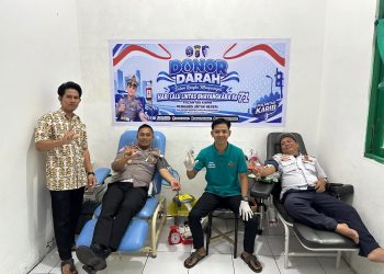 Satuan Lalu Lintas (Satlantas) Polres Seruyan menggelar kegiatan donor darah di Unit Transfusi Darah Rumah Sakit (UTDRS) RSUD Kuala Pembuang, Kabupaten Seruyan, Kamis (17/9/2026).