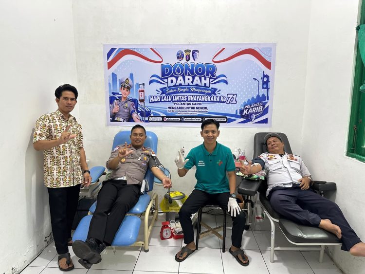 Satuan Lalu Lintas (Satlantas) Polres Seruyan menggelar kegiatan donor darah di Unit Transfusi Darah Rumah Sakit (UTDRS) RSUD Kuala Pembuang, Kabupaten Seruyan, Kamis (17/9/2026).