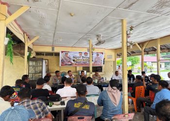 Kapolres Nagan Raya AKBP Muhamad Taufiq S.I.K.,M.H. menggelar kegiatan ngopi bareng bersama sejumlah awak media sebagai bagian dari upaya mempererat silaturahmi sekaligus membangun sinergi dan kemitraan antara Kepolisian dengan insan pers, Senin (21/9/2026).