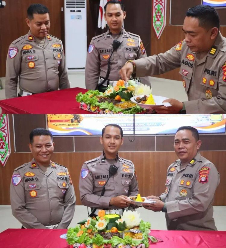 Polres Murung Raya (Mura) menggelar Syukuran dalam rangka memperingati Hari Lalu Lintas Bhayangkara ke-71 Tahun 2026, di Aula Bhayangkara Mapolres Mura, Selasa (22/9/2026).