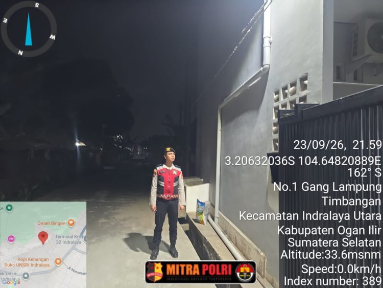 Sat Samapta Polres Ogan Ilir intensif melaksanakan Patroli Perintis Presisi di wilayah hukumnya. Kegiatan yang berlangsung pada Rabu malam (23/9/2026) 