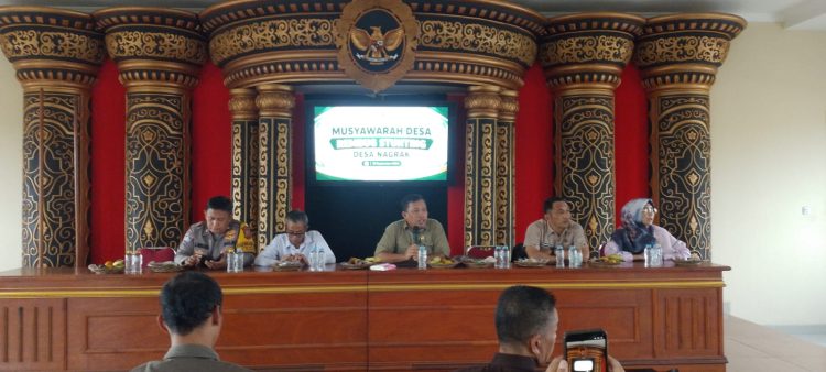 Sambutan Kades Nagrak H.Agus Sahrudin,S.Pdi.