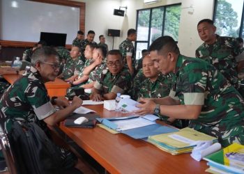 Tim Pengawasan dan Pemeriksaan (Wasrik) Post Audit Inspektorat Jenderal Angkatan Darat (Itjenad) yang dipimpin oleh Brigjen TNI Tojo H. Simanjuntak, S.I.P., CGRA., CGCAE., melakukan kegiatan pengawasan dan pemeriksaan di Korem 022/Pantai Timur, Jumat (29/09/2026).